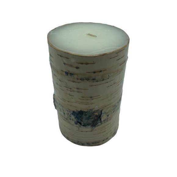 Large Candle Brown Tan Tree Trunk Log - Picture 1 of 11